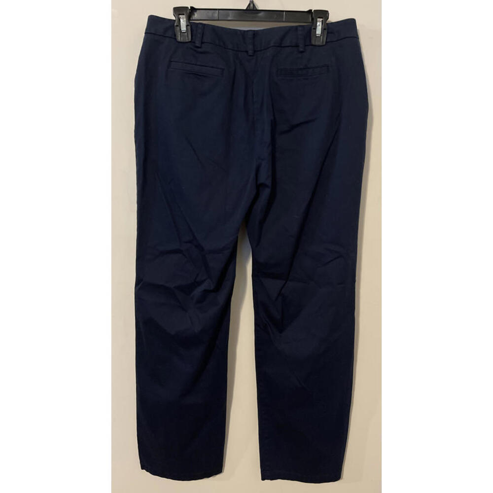 Liz Claiborne Audra Womens Size 12 Blue Wide-Leg Chino-Style Pants! A4139 View 2